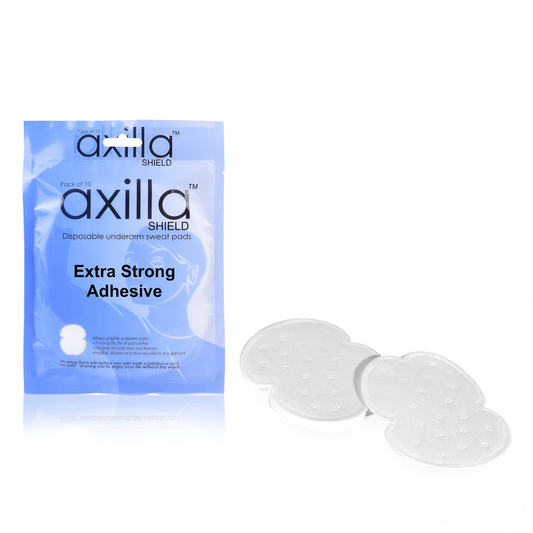 Axilla-Shield 'Extra Strong Adhesive' Sweat Pads (Pack of 10)